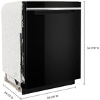 Lave-vaisselle Whirlpool avec cuve en acier inoxydable (WDTA50SAKB) - Noir