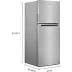 Réfrigérateur Whirlpool à congélateur supérieur (WRT112CZJZ) - Acier inoxydable FGPR