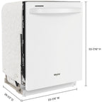 Lave-vaisselle Whirlpool avec cuve en acier inoxydable (WDT750SAKW) - Blanc