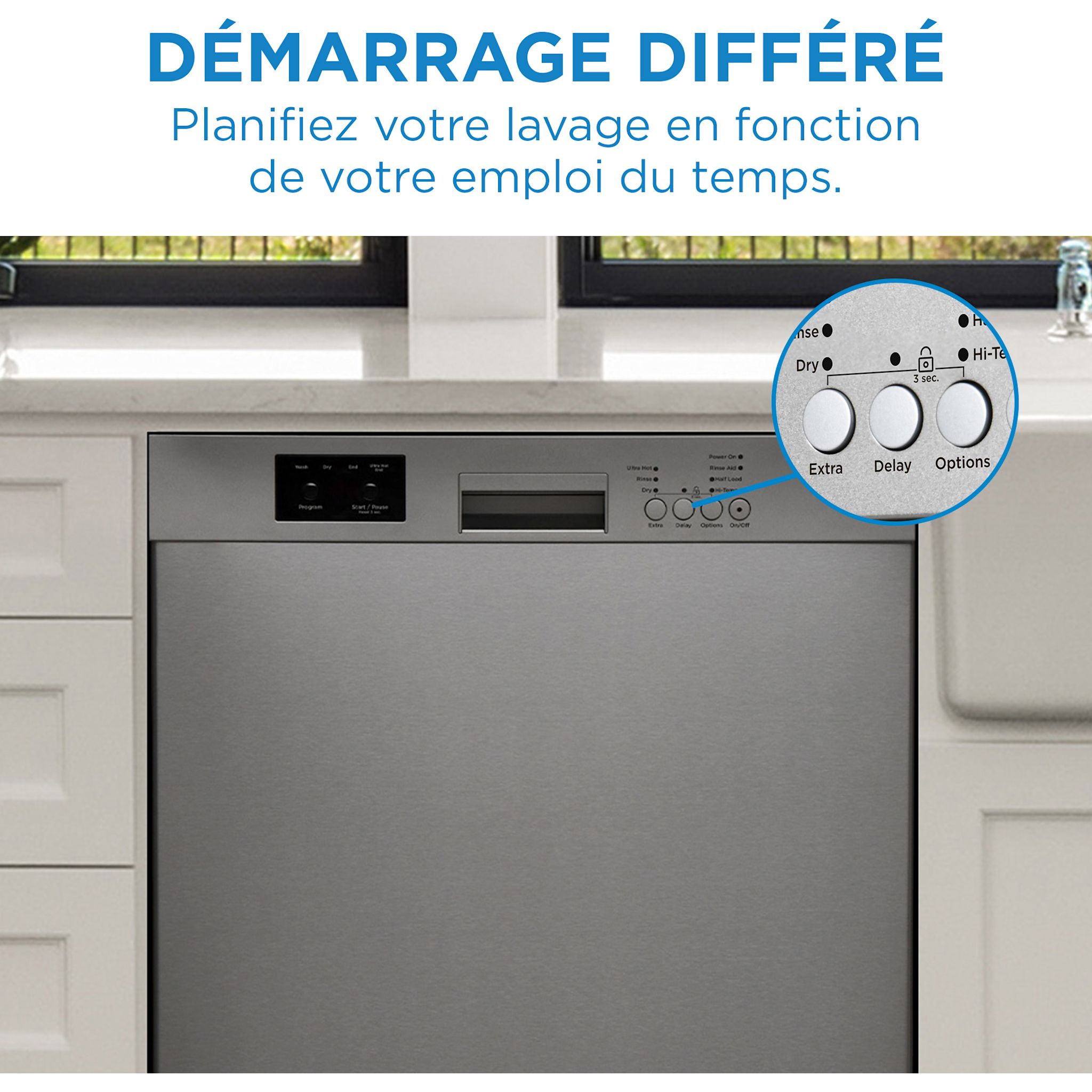 Lave-vaisselle Danby en acier inoxydable (DDW2400ESS) - Acier inoxydable