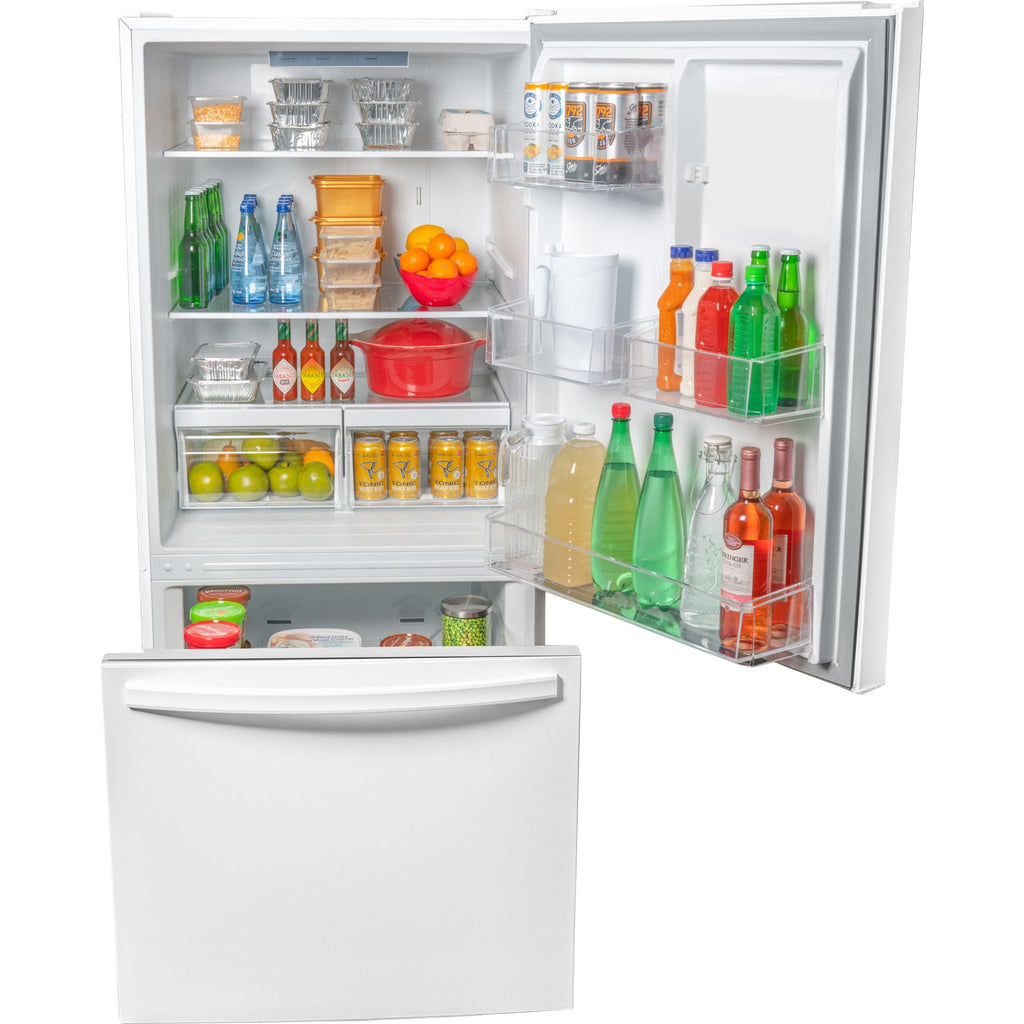 Réfrigérateur à congélateur inférieur Danby (DBM187E1WDB) - Blanc