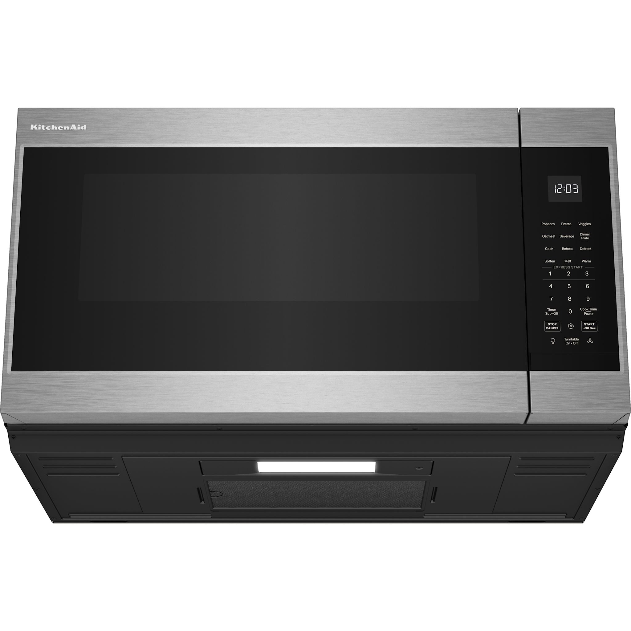 Micro-ondes KitchenAid à hotte intégrée (YKMMS130RPS) - Inox PrintShield