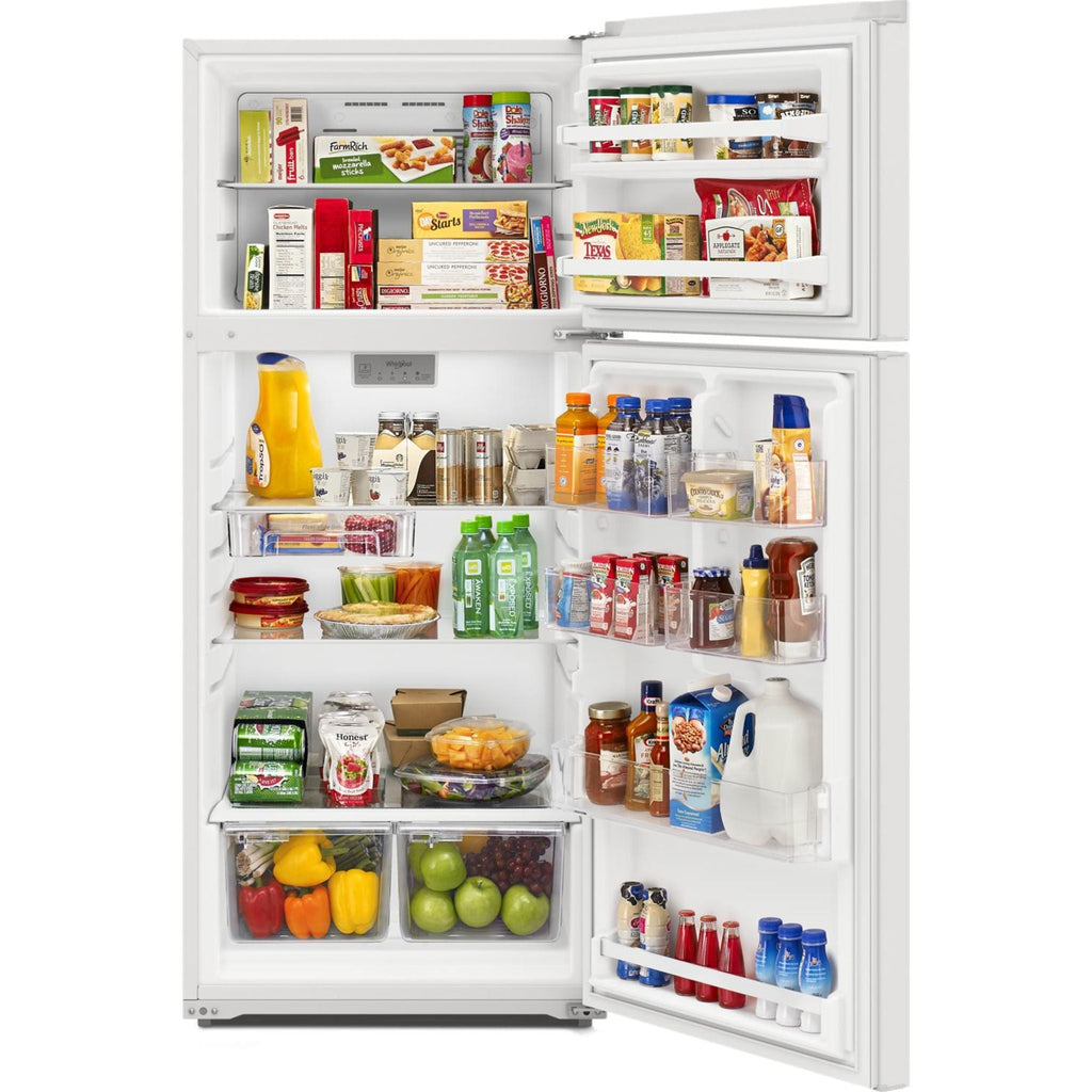 Réfrigérateur Whirlpool à congélateur supérieur (WRTX5328PW) - Blanc