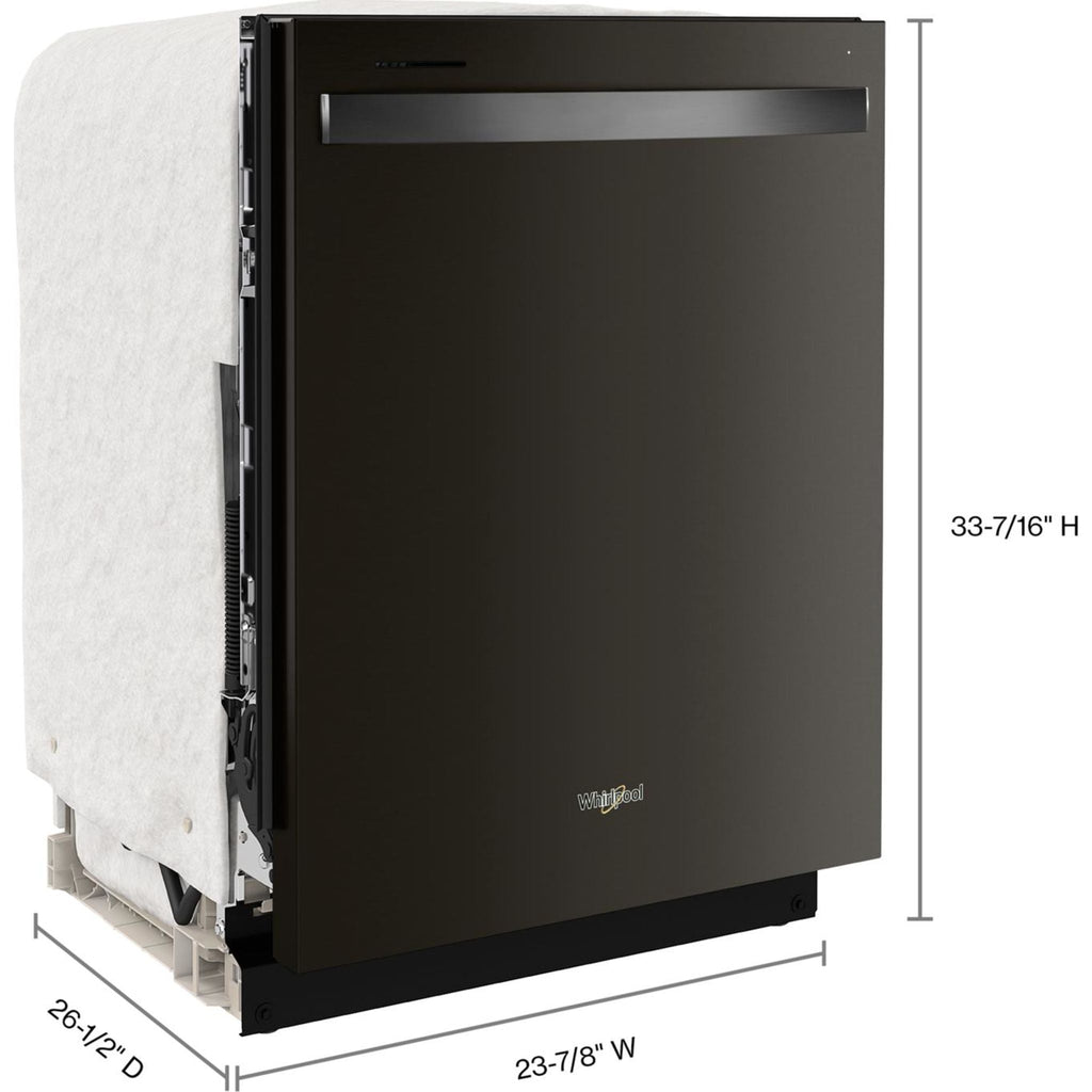 Lave-vaisselle Whirlpool, cuve en acier inoxydable (WDT750SAKV) - Acier inoxydable noir résistant aux impressions