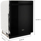 Lave-vaisselle Whirlpool avec cuve en acier inoxydable (WDT750SAKB) - Noir