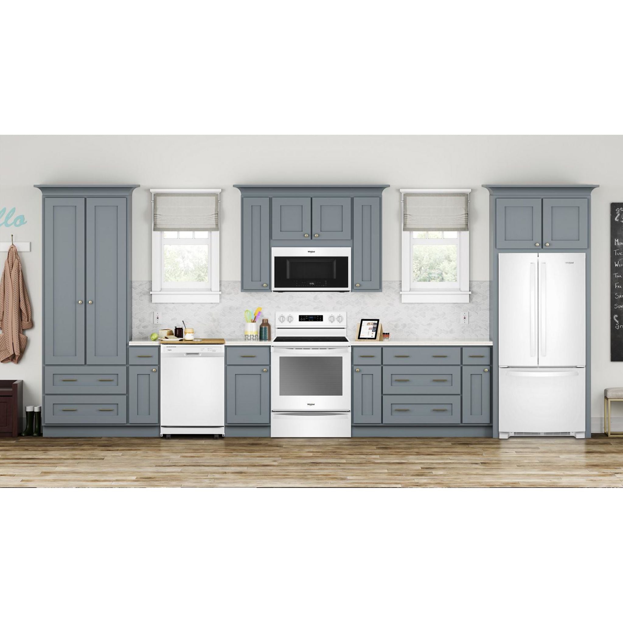 Lave-vaisselle portable Whirlpool avec cuve en plastique (WDP370PAHW) - Blanc