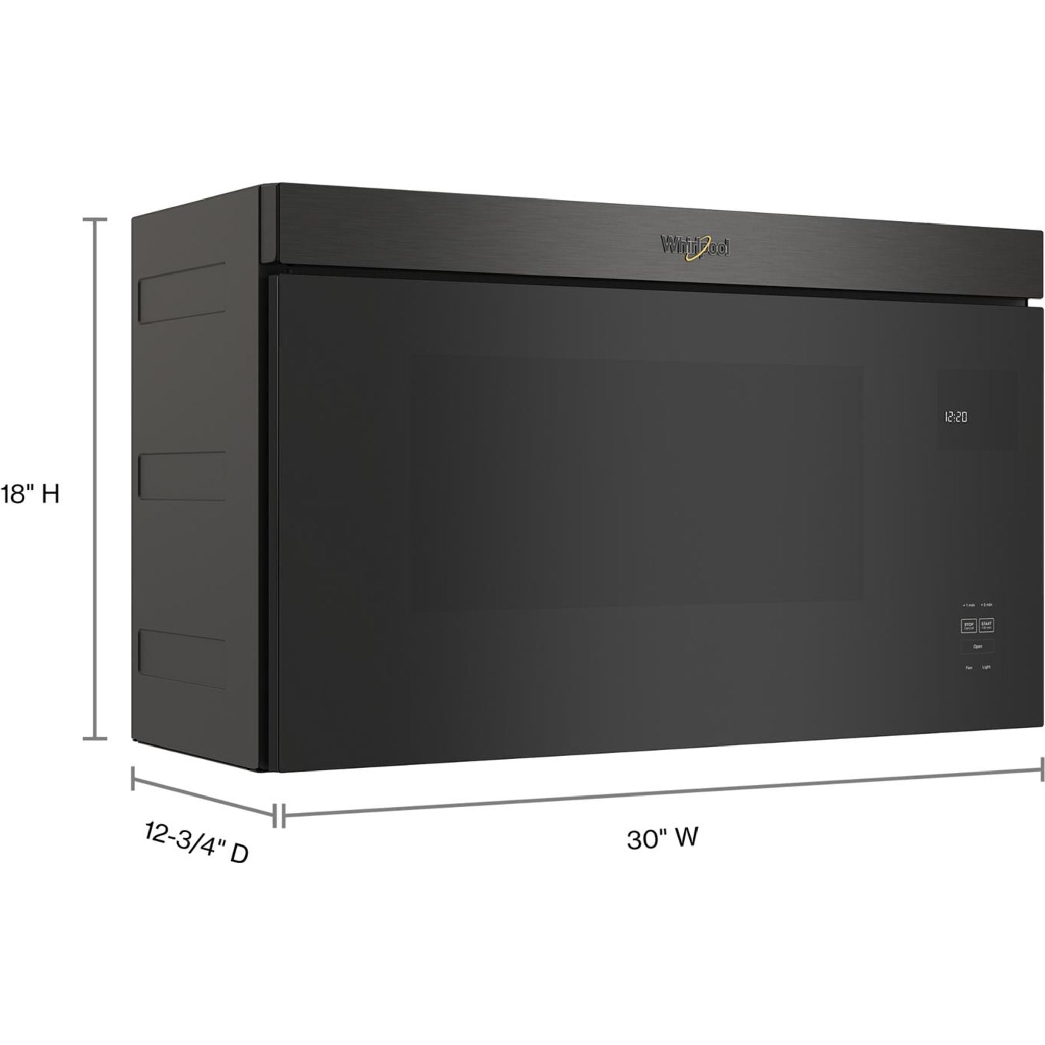 Four à micro-ondes Whirlpool à hotte intégrée (YWMMF5930PV) - Noir inox