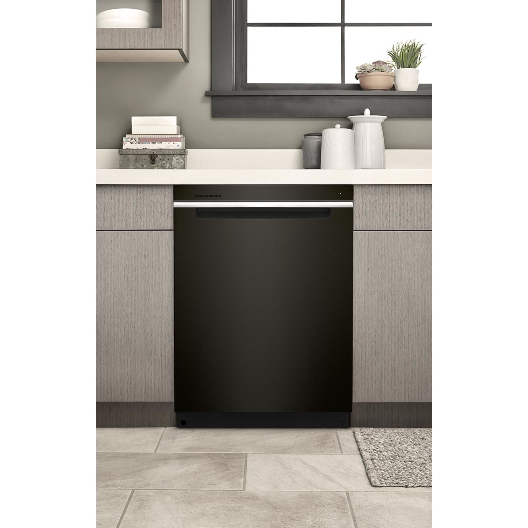 Lave-vaisselle Whirlpool avec cuve en acier inoxydable (WDTA50SAKV) - Acier inoxydable noir