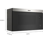 Micro-ondes Whirlpool à hotte intégrée (YWMMF5930PZ) - Acier inoxydable anti-traces de doigts