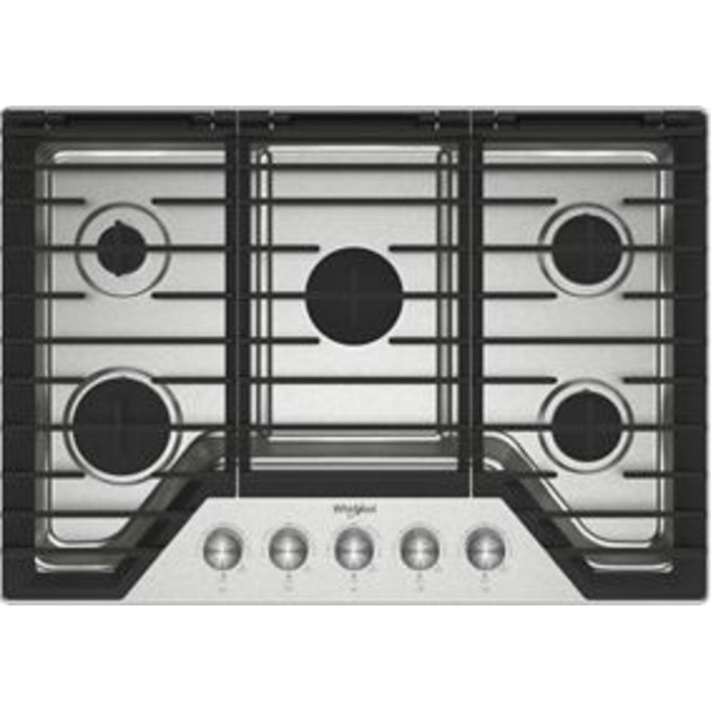 Plaque de cuisson à gaz Whirlpool 30 (WCGK7030PS) - Acier inoxydable