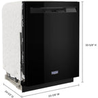 Lave-vaisselle Maytag, cuve en acier inoxydable (MDB4949SKB) - Noir