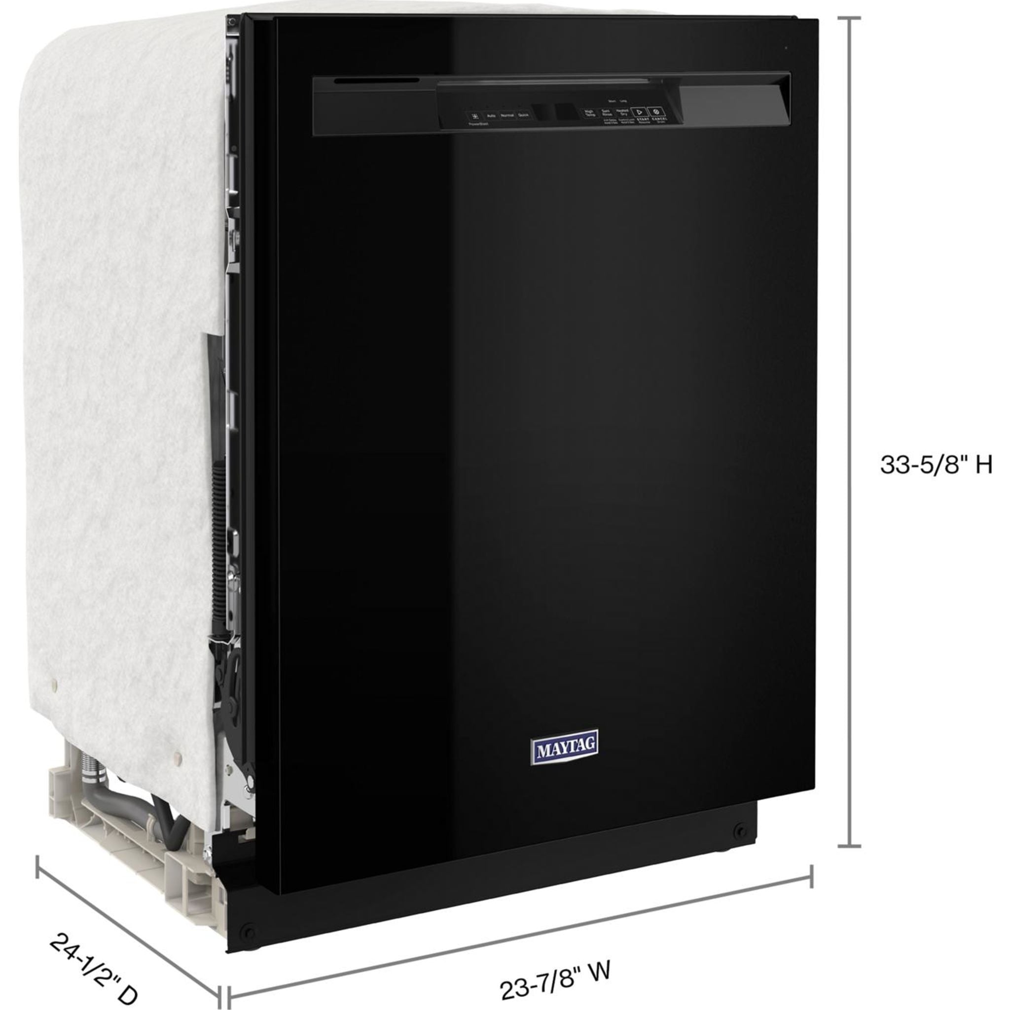 Lave-vaisselle Maytag, cuve en acier inoxydable (MDB4949SKB) - Noir