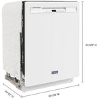Lave-vaisselle Maytag, cuve en acier inoxydable (MDB4949SKW) - Blanc