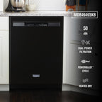 Lave-vaisselle Maytag, cuve en acier inoxydable (MDB4949SKB) - Noir