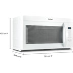 Four à micro-ondes Whirlpool à hotte intégrée (YWMMS3130RW) - Blanc
