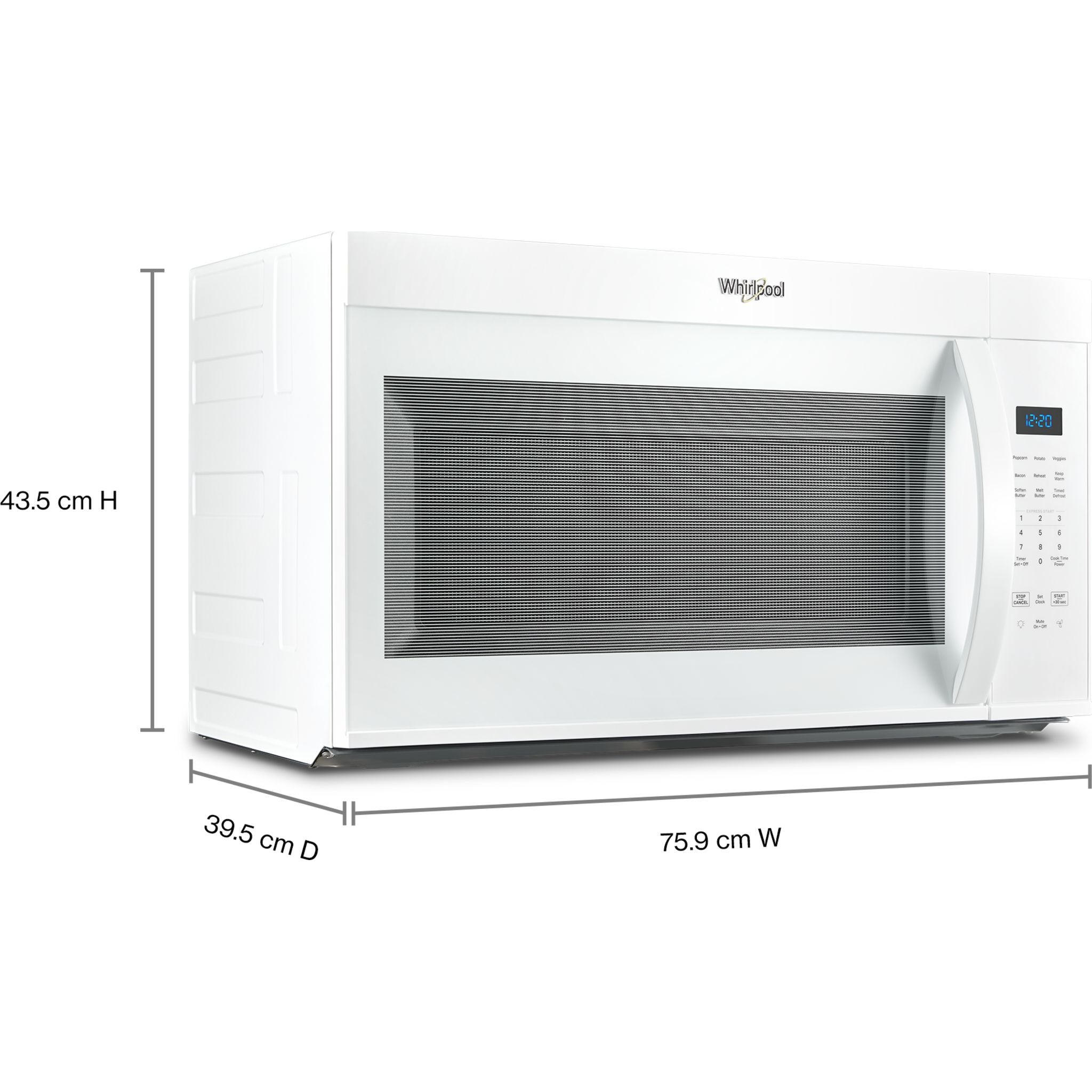 Four à micro-ondes Whirlpool à hotte intégrée (YWMMS3130RW) - Blanc