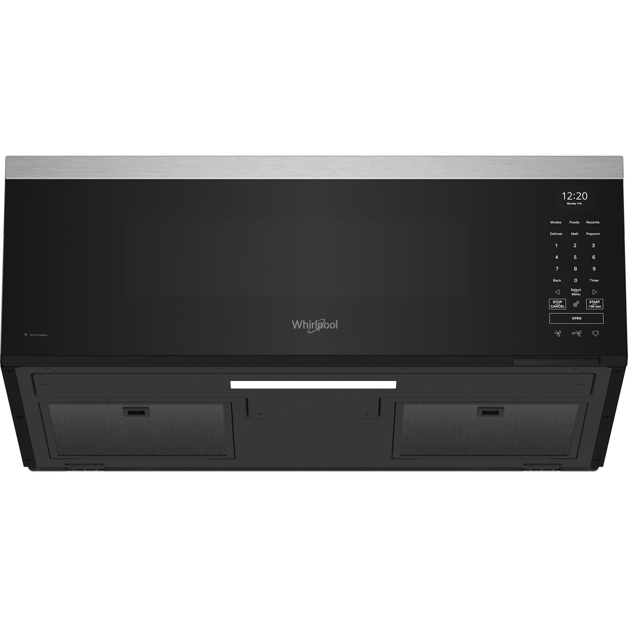 Micro-ondes à hotte intégrée Whirlpool (YWMML5530RZ) - Acier inoxydable anti-traces de doigts