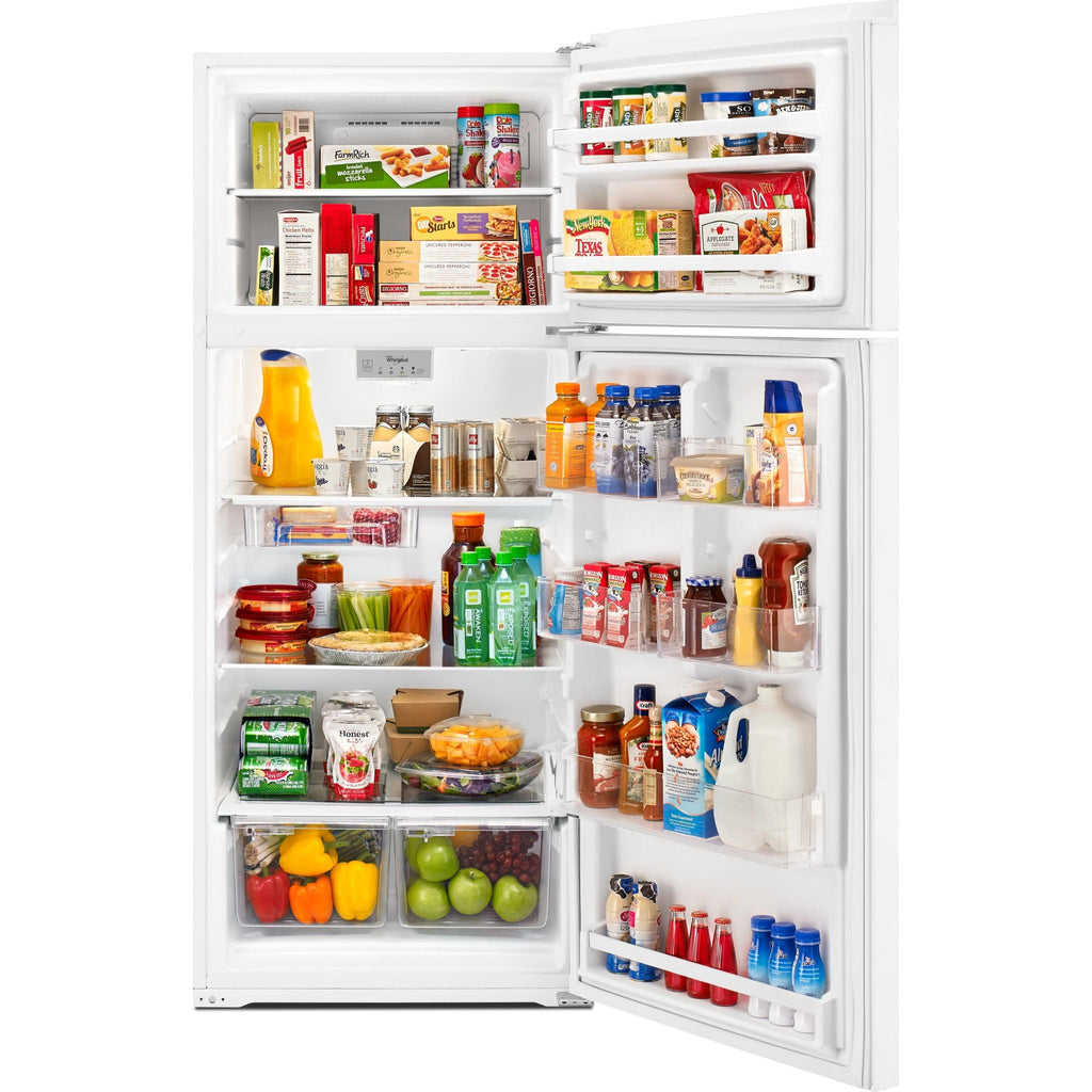 Réfrigérateur Whirlpool à congélateur supérieur (WRT518SZFW) - Blanc
