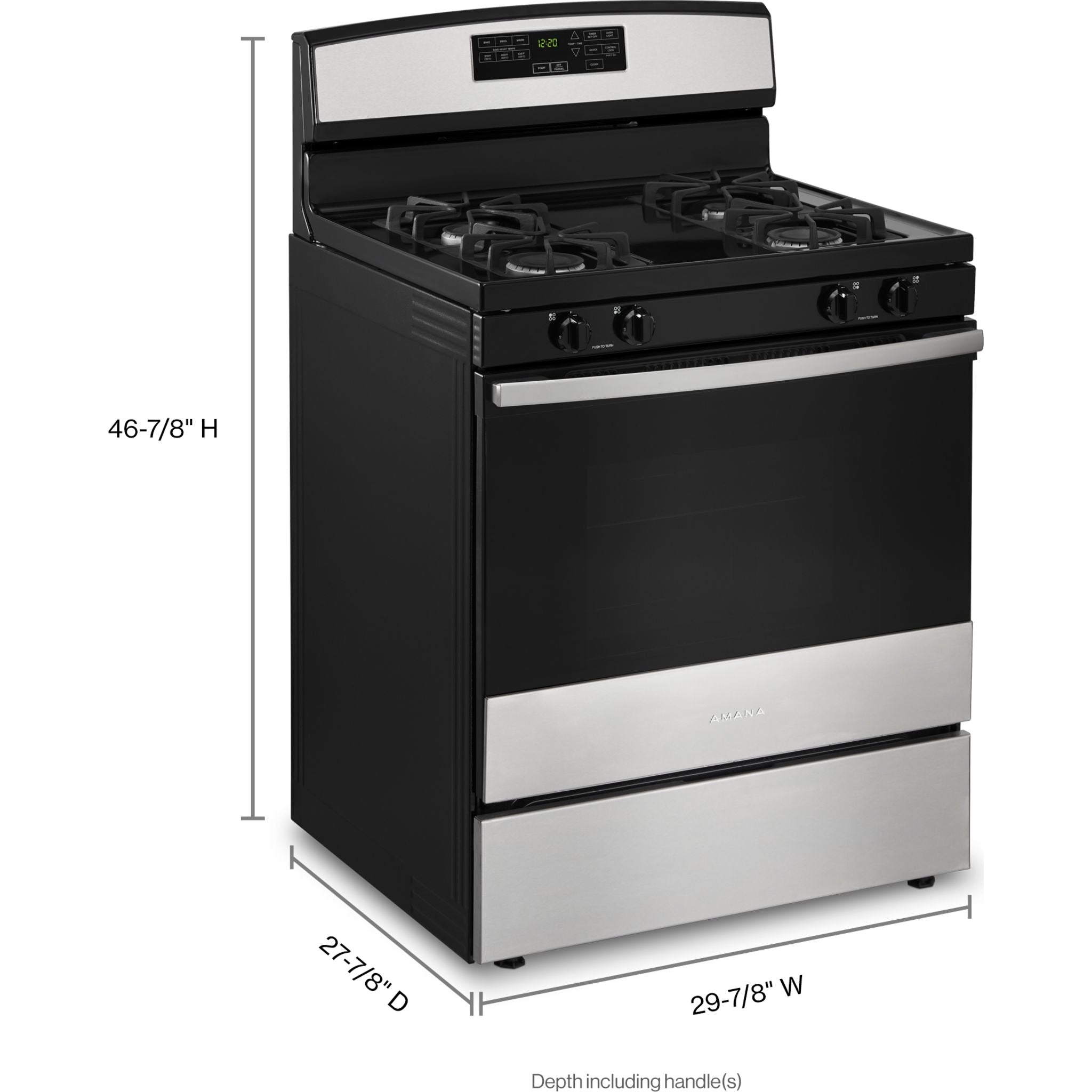 Cuisinière à gaz Amana 30 (AGR6603SMS) - Acier inoxydable