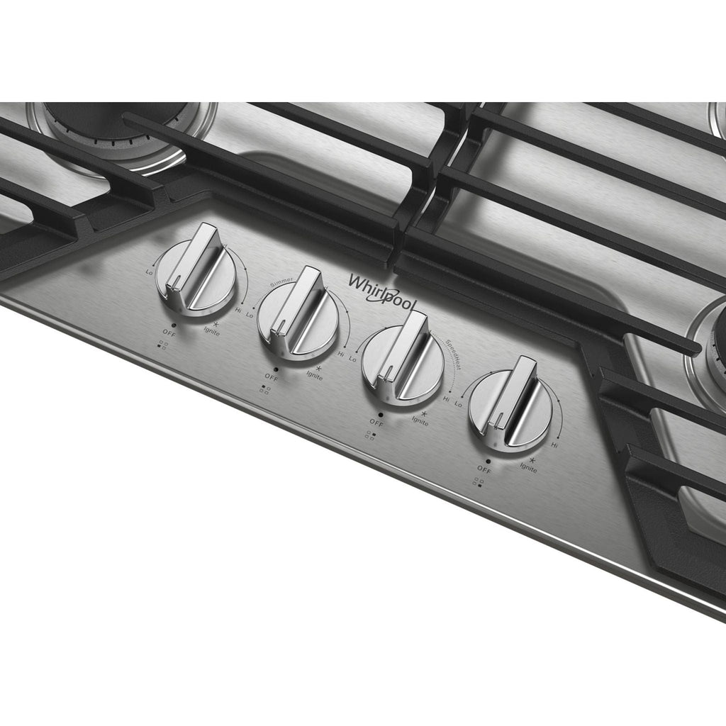 Plaque de cuisson à gaz Whirlpool 30 (WCGK5030PS) - Acier inoxydable