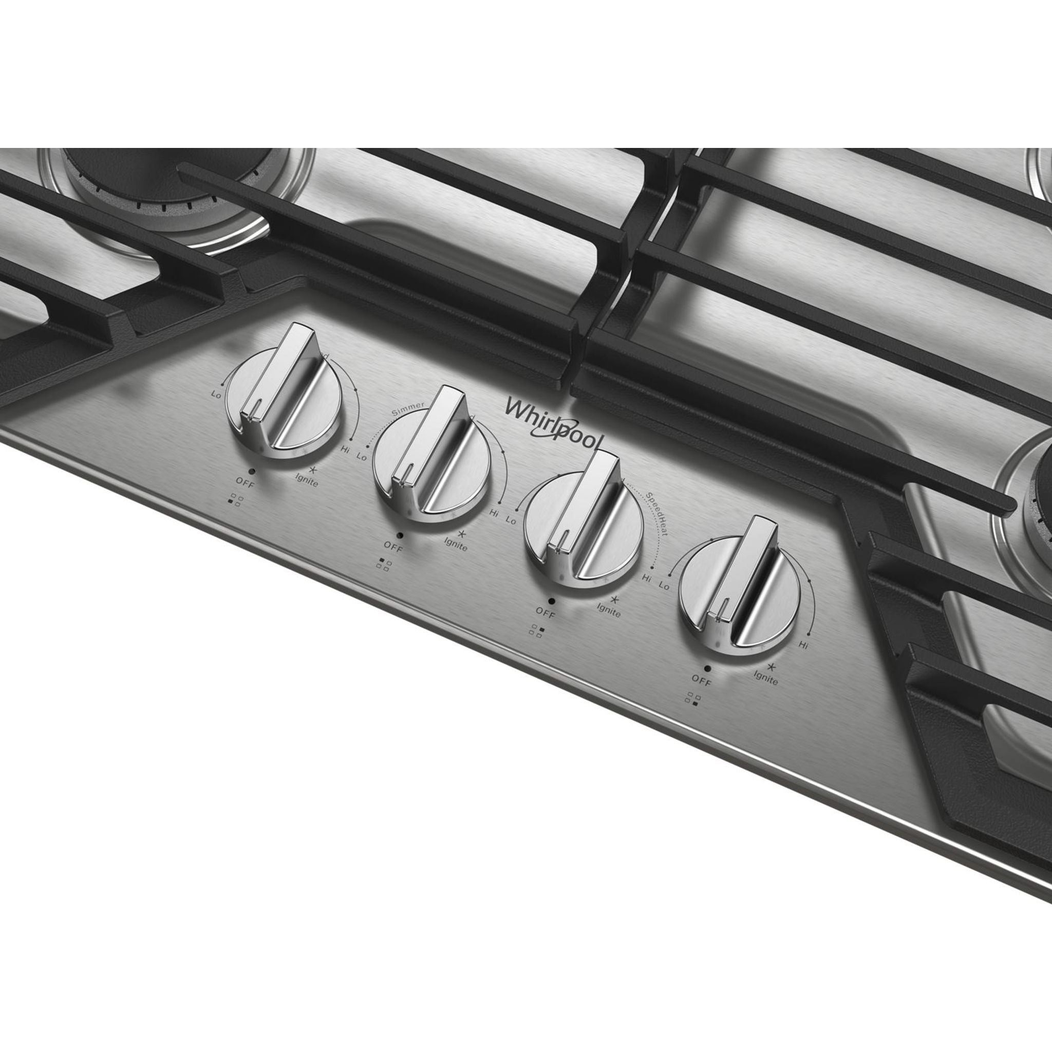 Plaque de cuisson à gaz Whirlpool 30 (WCGK5030PS) - Acier inoxydable