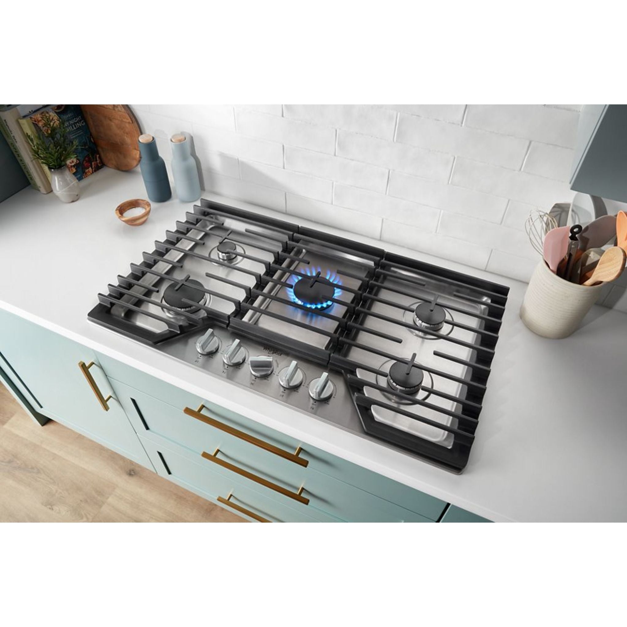 Plaque de cuisson à gaz Whirlpool 30 (WCGK7030PS) - Acier inoxydable