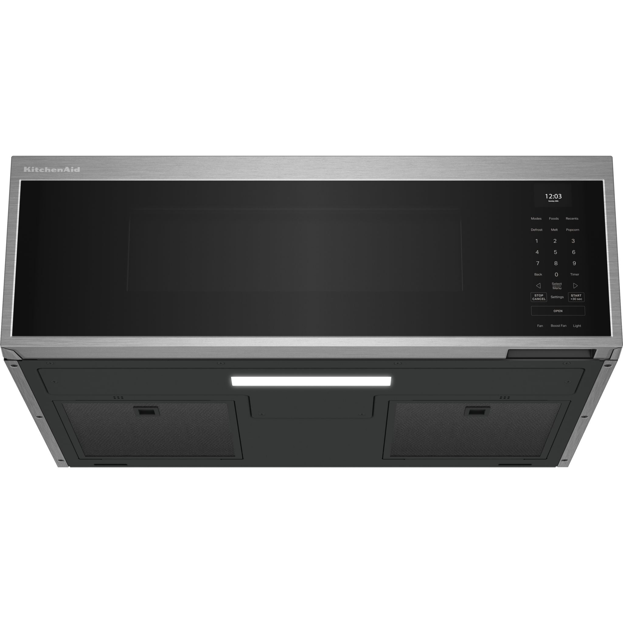 Micro-ondes KitchenAid (YKMML550RPS) - Acier inoxydable anti-traces de doigts