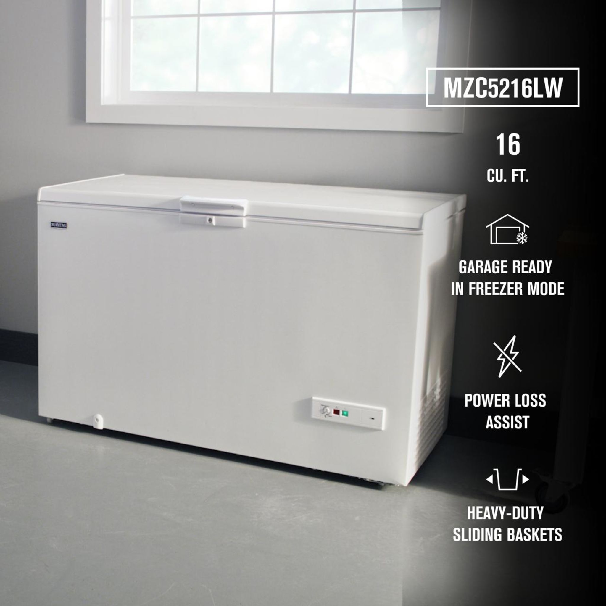 Congélateur coffre Maytag (MZC5216LW) - Blanc