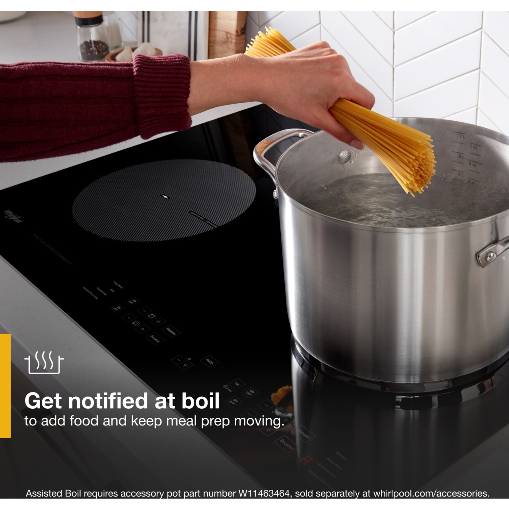 Plaque de cuisson à induction Whirlpool 30 pouces (WCI55US0JB) - NOIRE