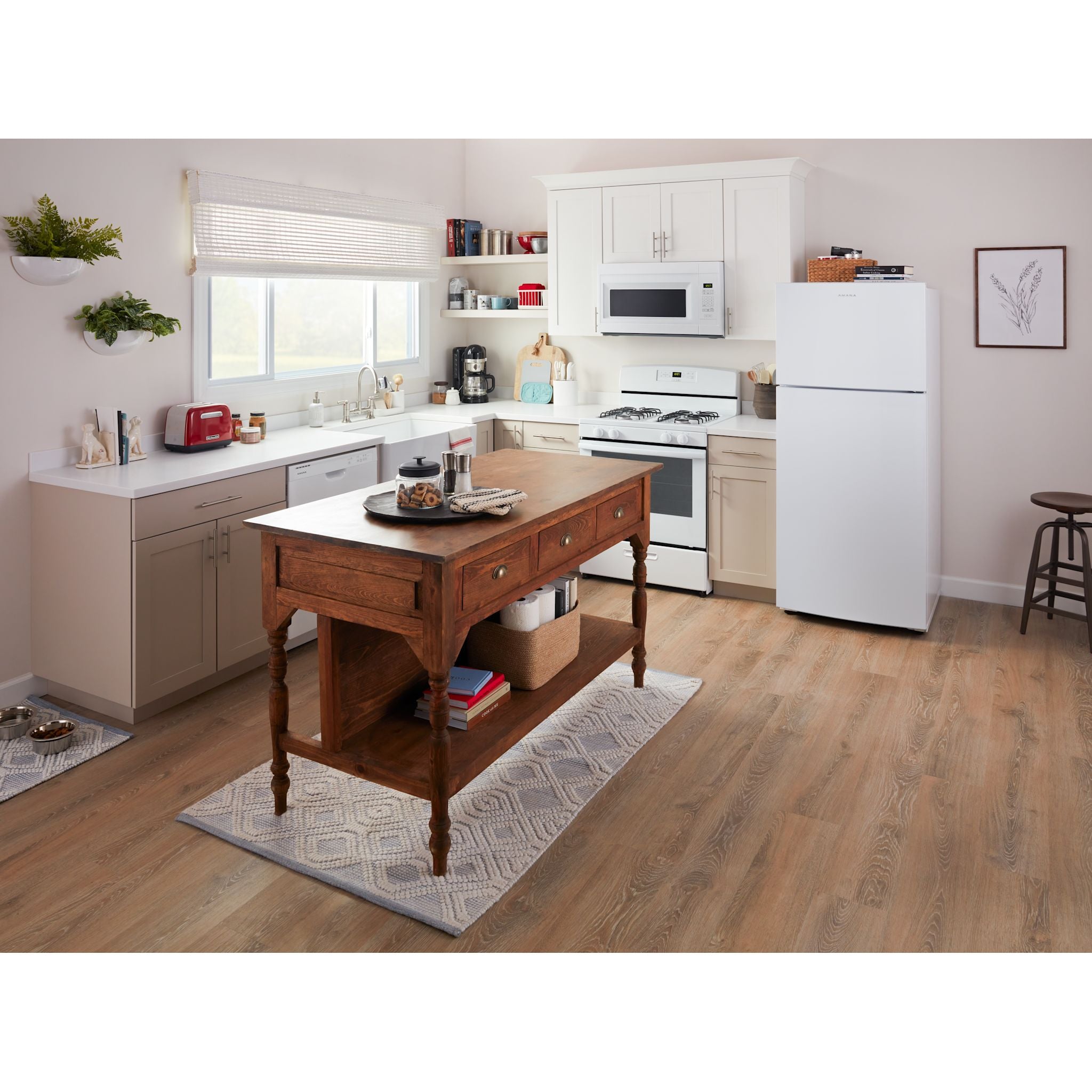 Réfrigérateur Amana à congélateur supérieur (ARTX2419SW) - Blanc