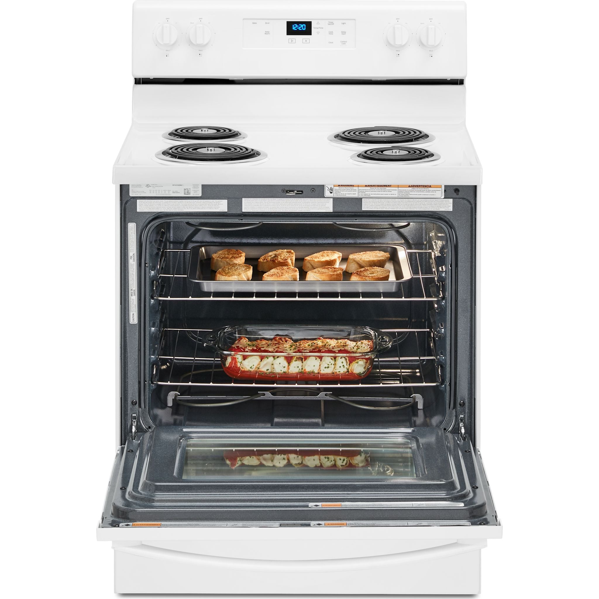 Cuisinière électrique Whirlpool 30 (YWFC150M0JW) - Blanche