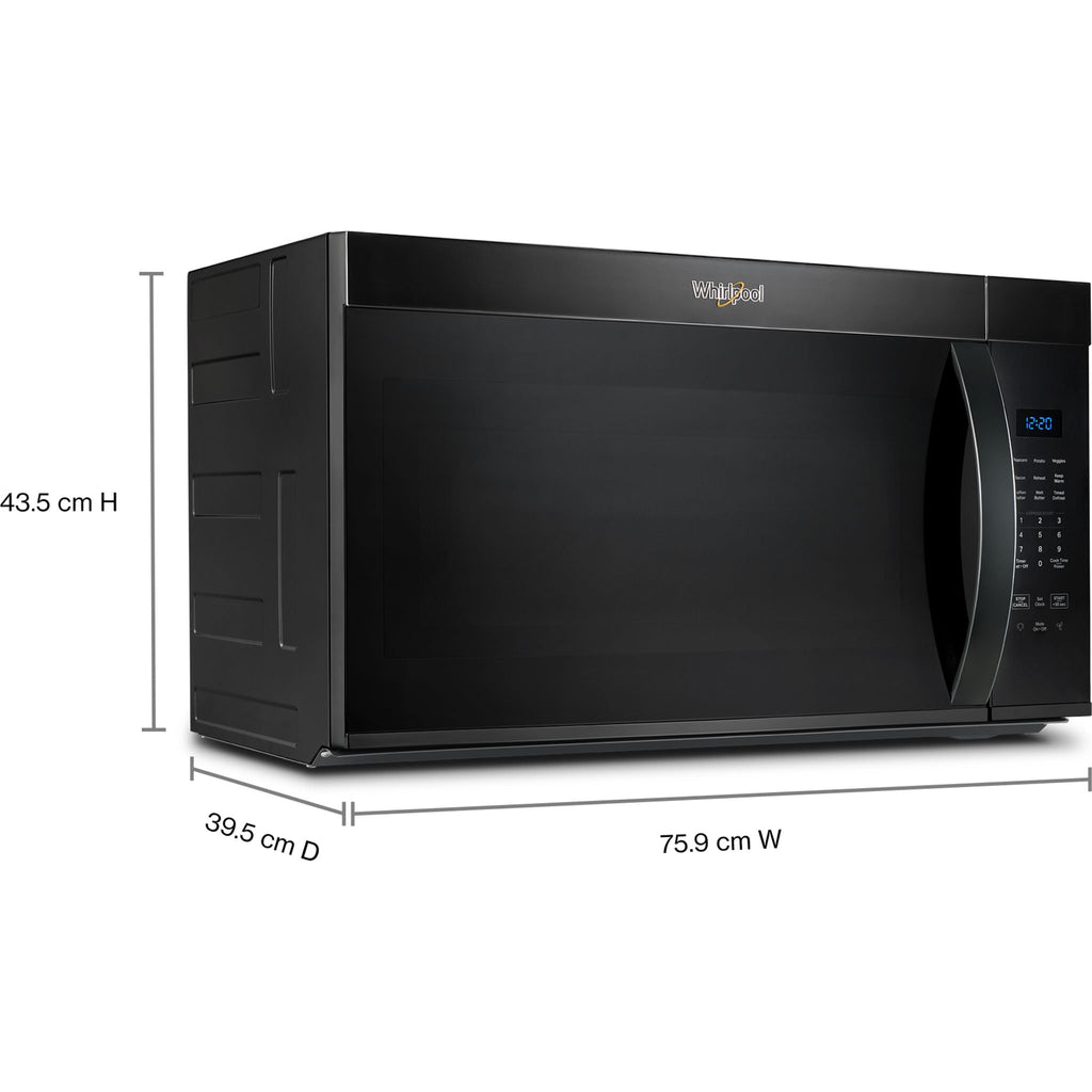 Four à micro-ondes Whirlpool à hotte intégrée (YWMMS3130RB) - Noir