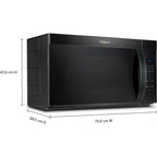 Four à micro-ondes Whirlpool à hotte intégrée (YWMMS3130RB) - Noir