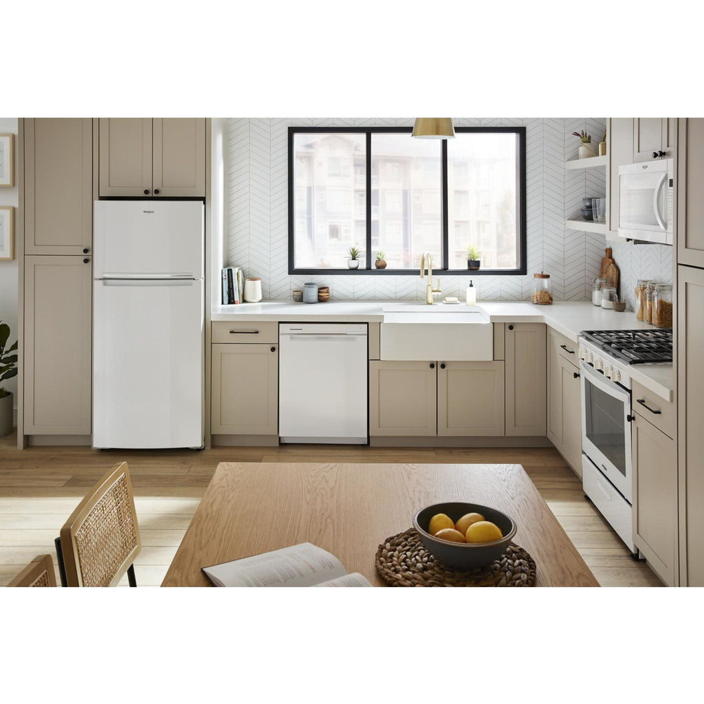 Réfrigérateur Whirlpool à congélateur supérieur (WRTX5328PW) - Blanc