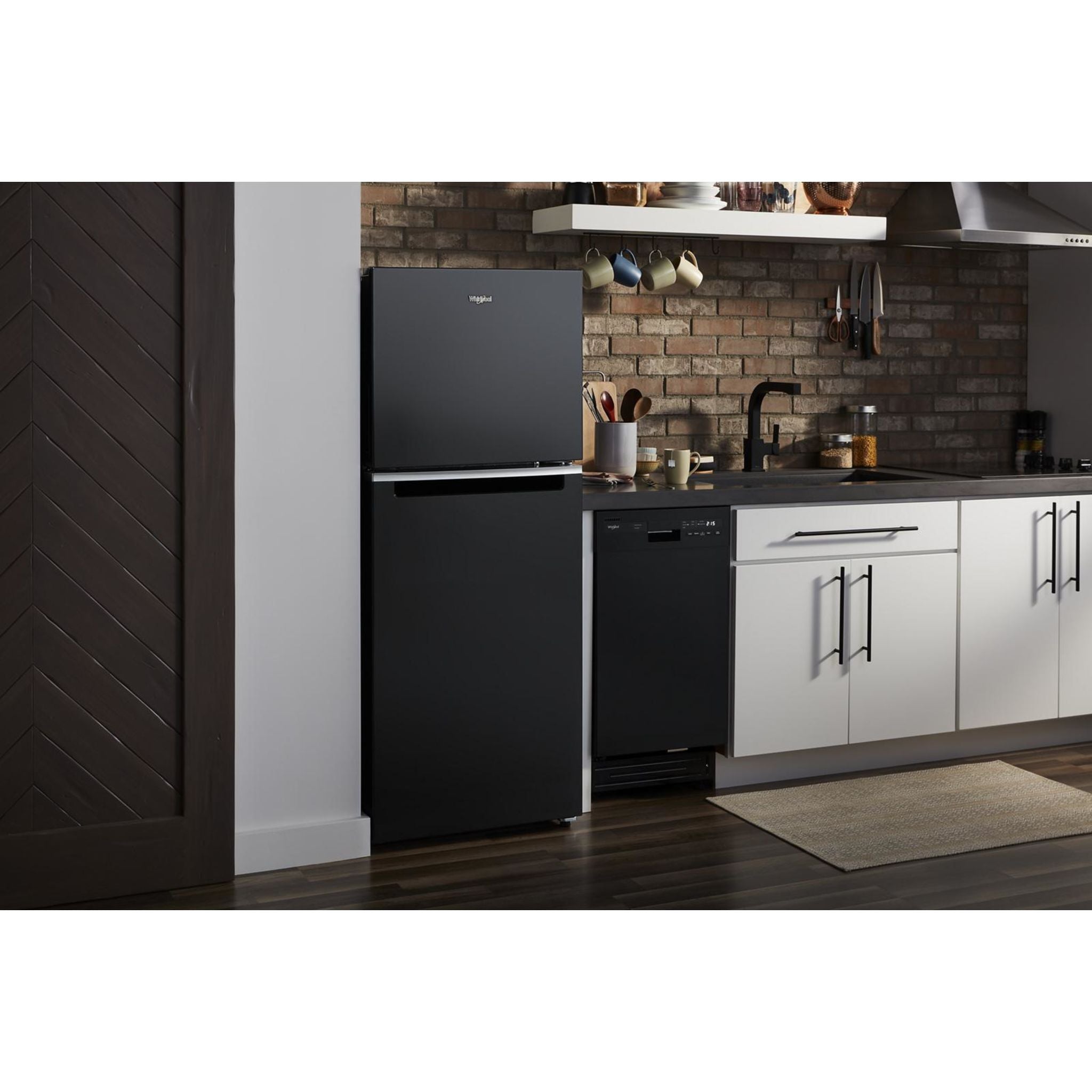 Réfrigérateur Whirlpool à congélateur supérieur (WRT112CZJB) - Noir