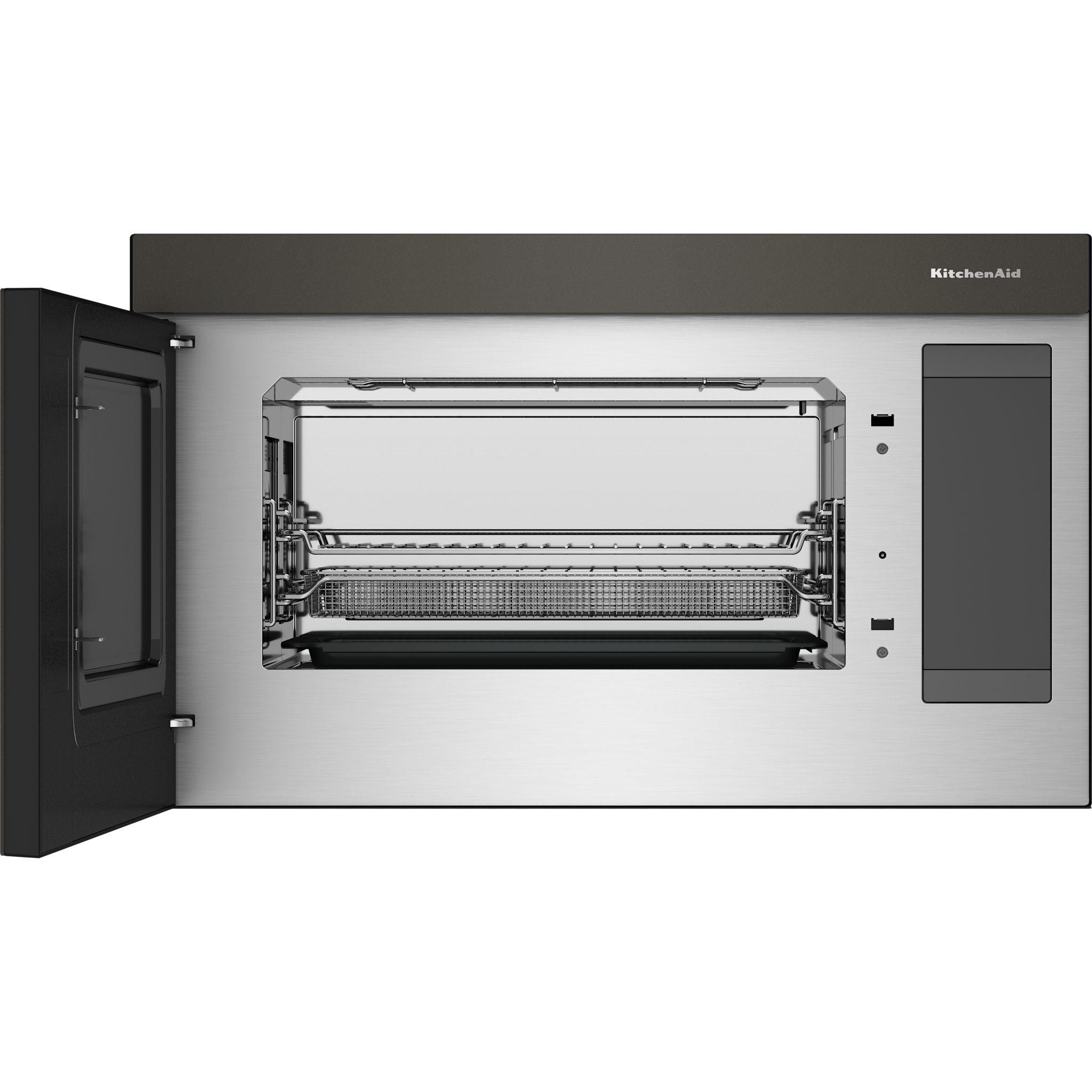 Four à micro-ondes KitchenAid à hotte intégrée (YKMMF530PBE) - Minerai noir