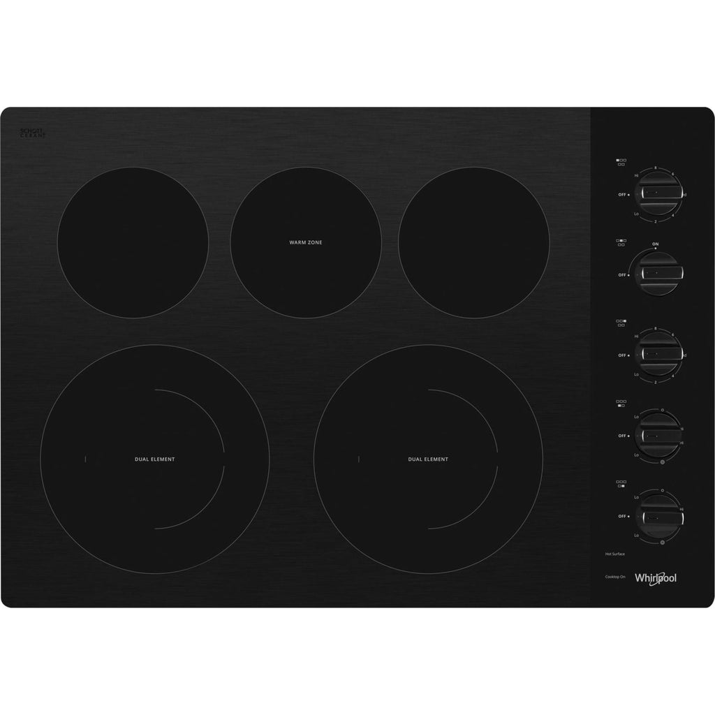 Plaque de cuisson Whirlpool 30 pouces (WCE77US0HB) - Noire