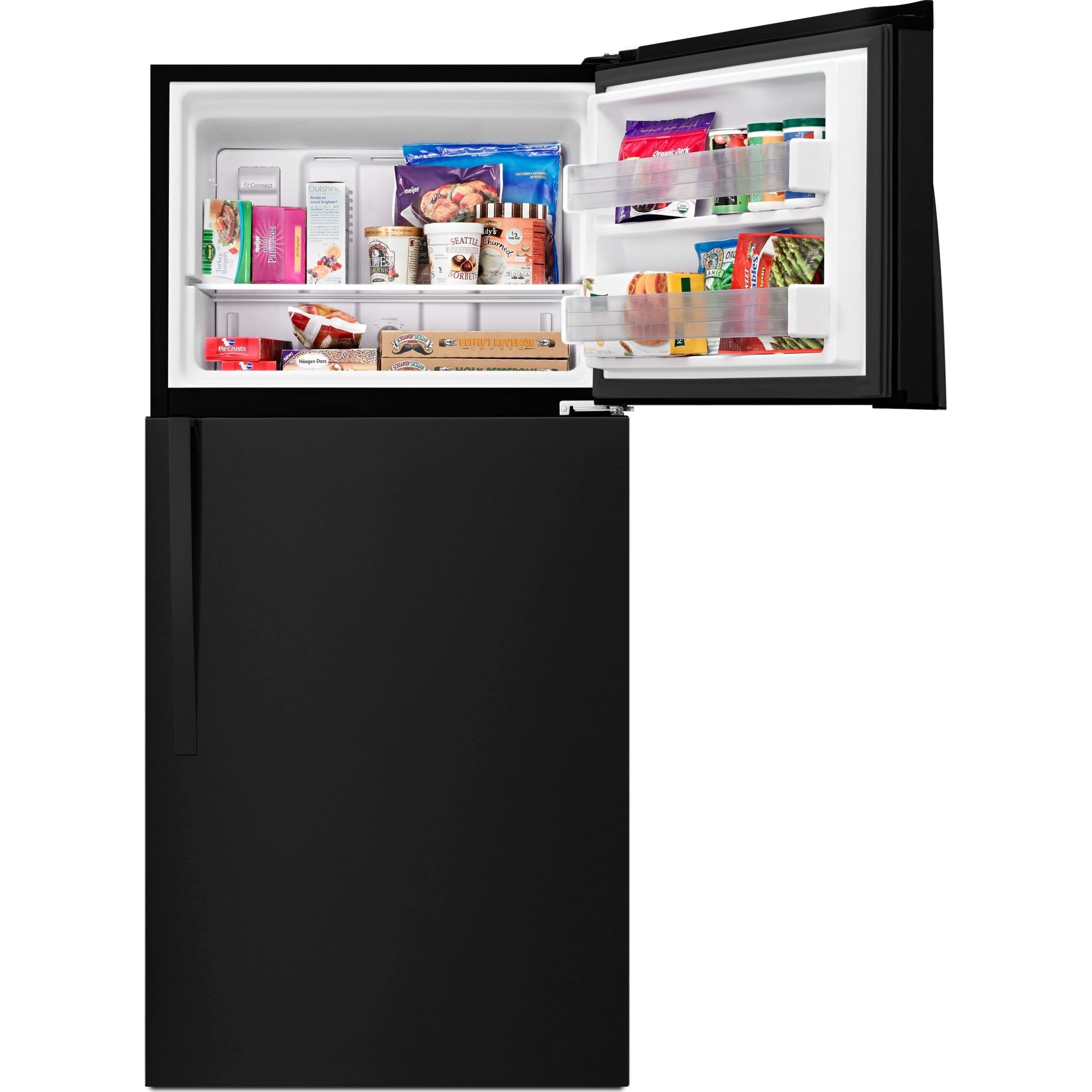 Réfrigérateur Whirlpool à congélateur supérieur (WRT549SZDB) - Noir