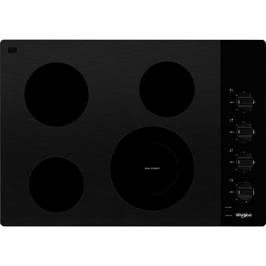 Plaque de cuisson Whirlpool 30 pouces (WCE55US0HB) - Noire