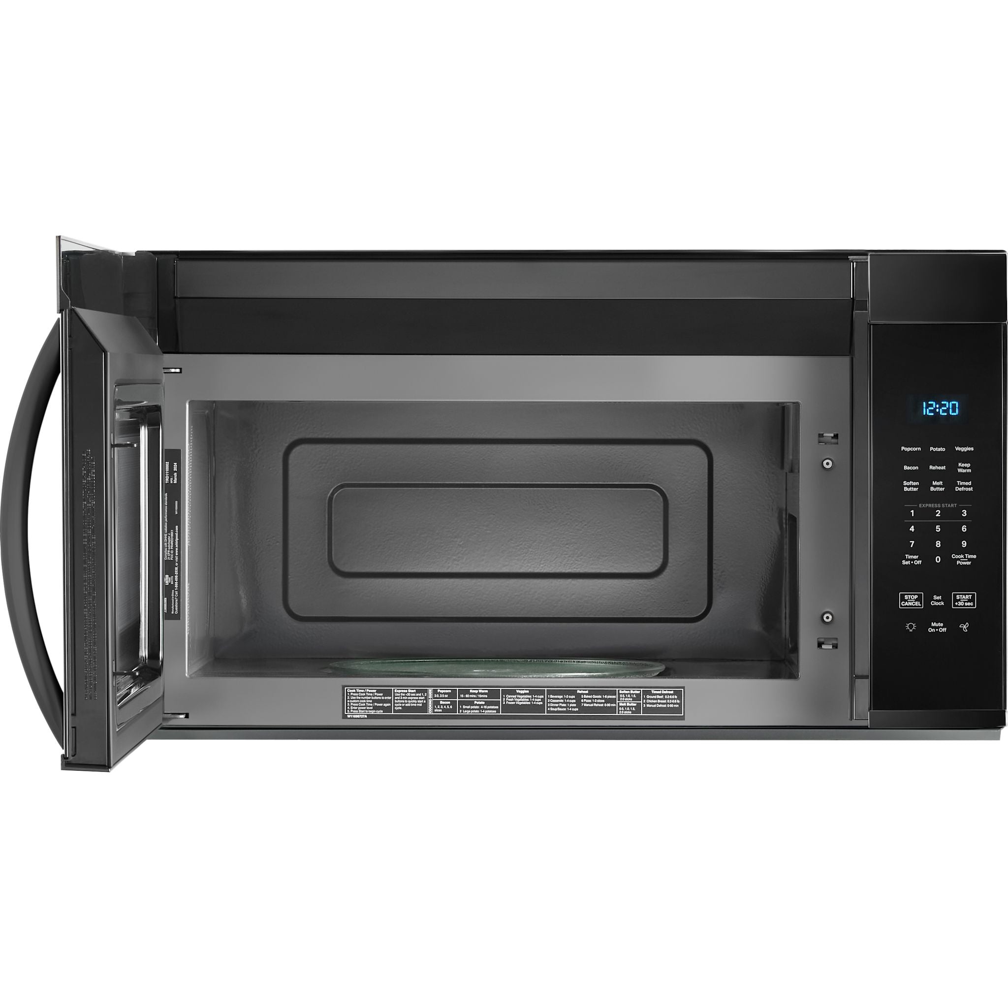 Four à micro-ondes Whirlpool à hotte intégrée (YWMMS3130RB) - Noir