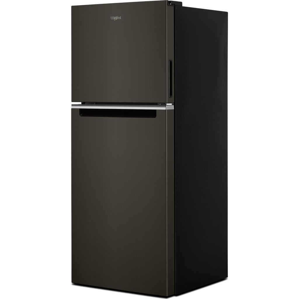 Réfrigérateur Whirlpool à congélateur supérieur (WRT312CZJV) - Finition inox noir