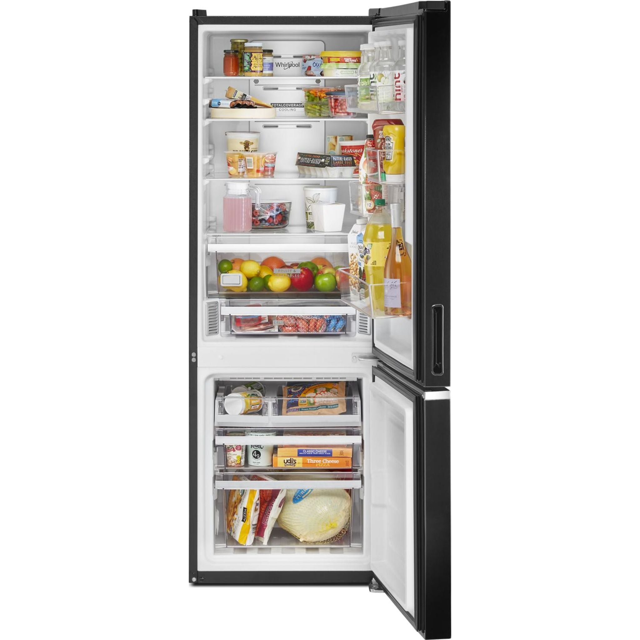 Réfrigérateur Whirlpool à congélateur en bas (WRB533CZJB) - Noir