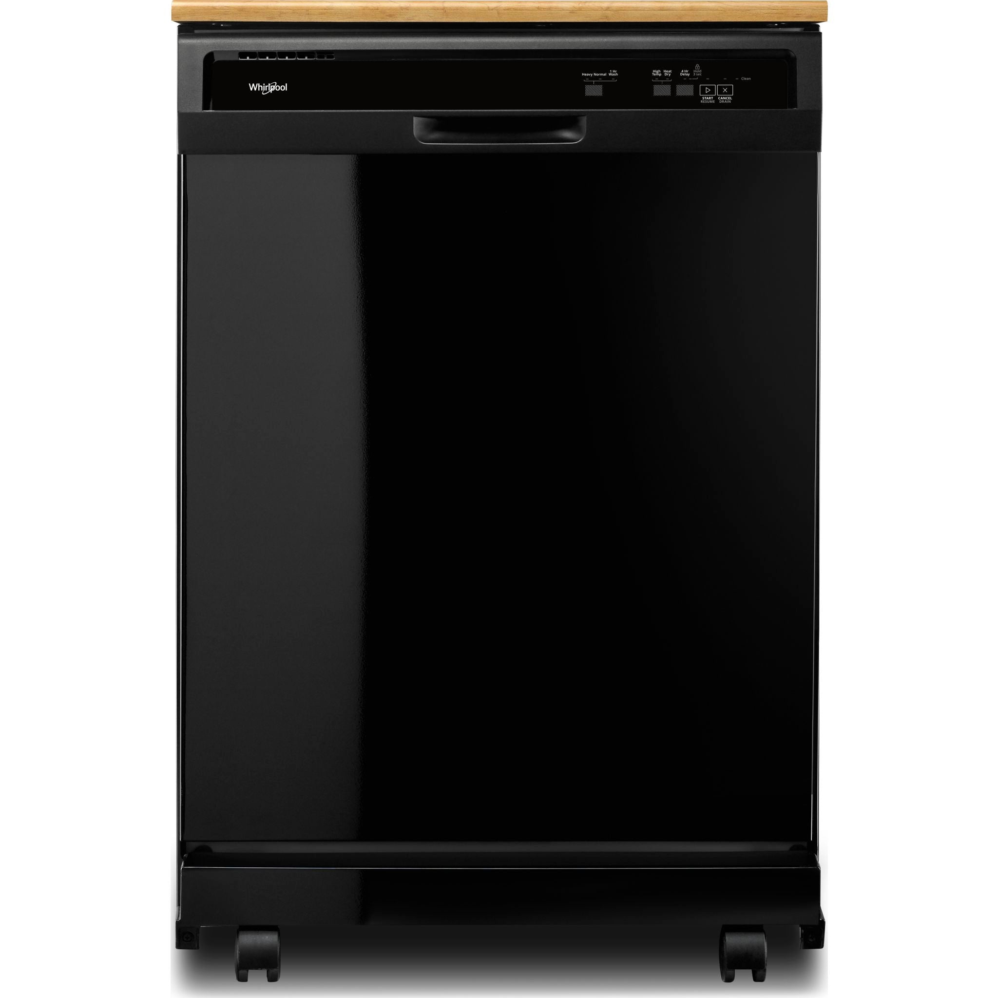 Lave-vaisselle portable Whirlpool, cuve en plastique (WDP370PAHB) - Noir