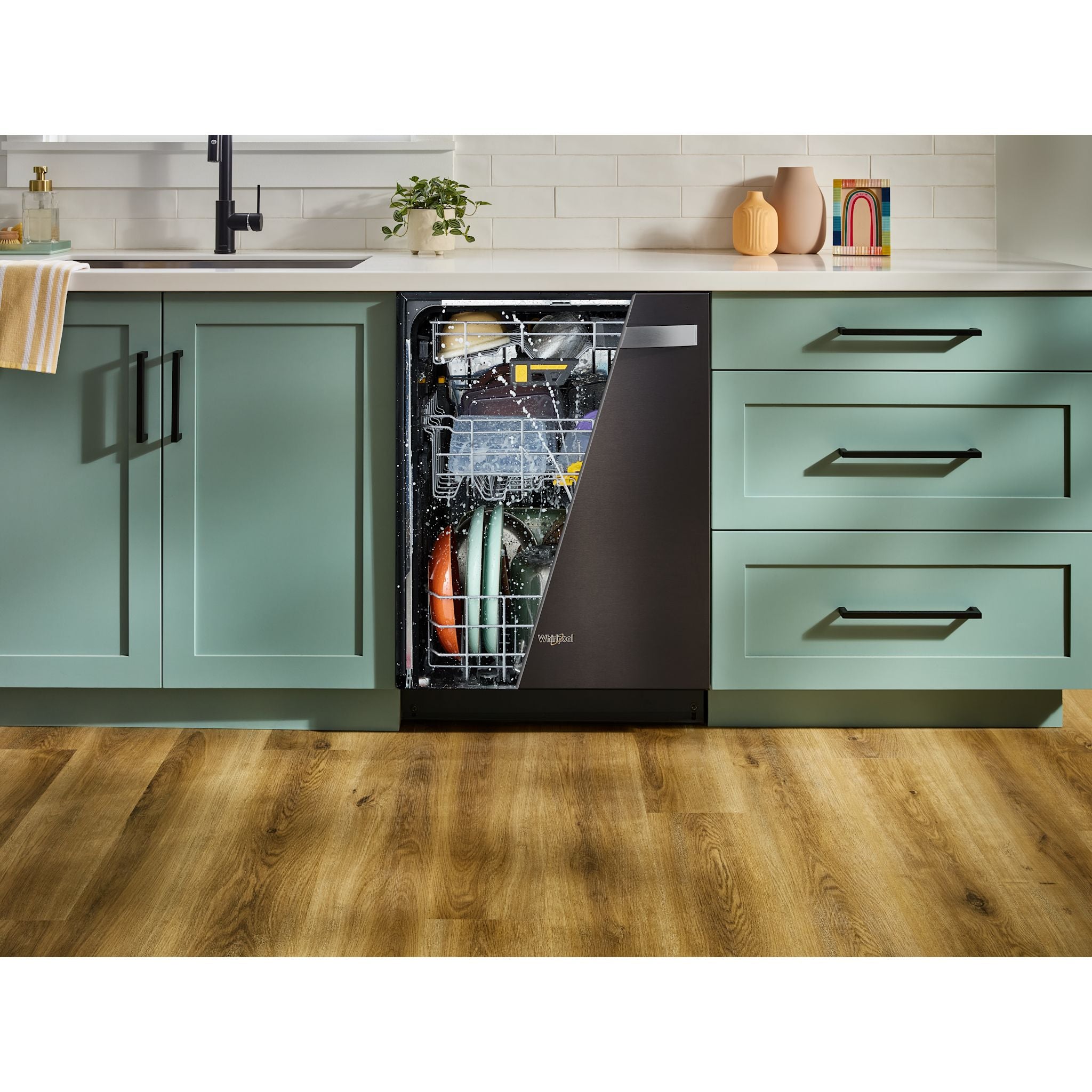 Lave-vaisselle Whirlpool (WDTS8024SV) - Acier inoxydable noir résistant aux impressions