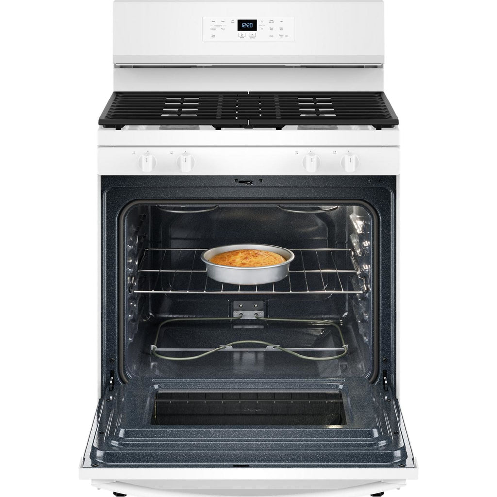 Cuisinière à gaz Whirlpool 30 pouces (WFGS3530RW) - Blanche