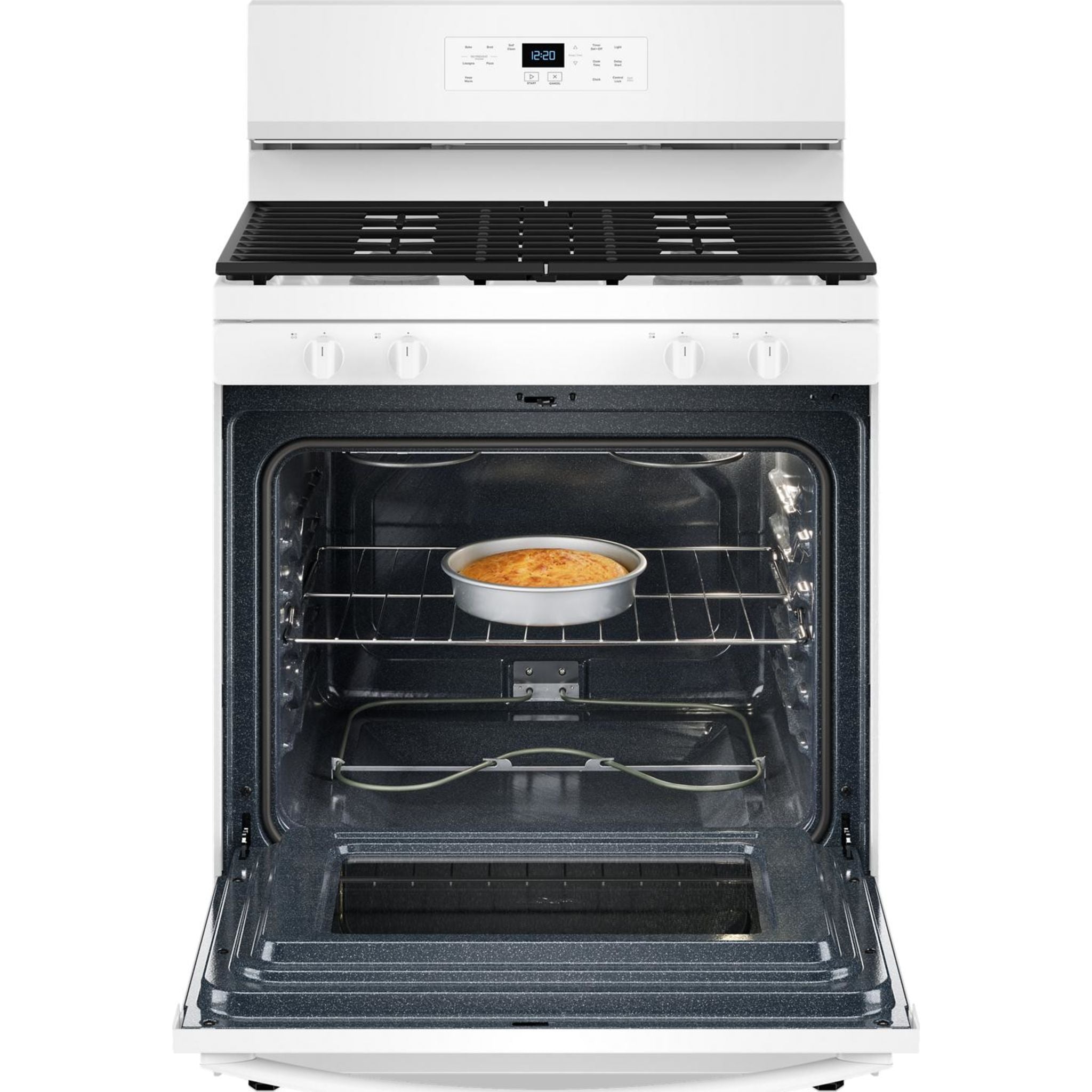 Cuisinière à gaz Whirlpool 30 pouces (WFGS3530RW) - Blanche