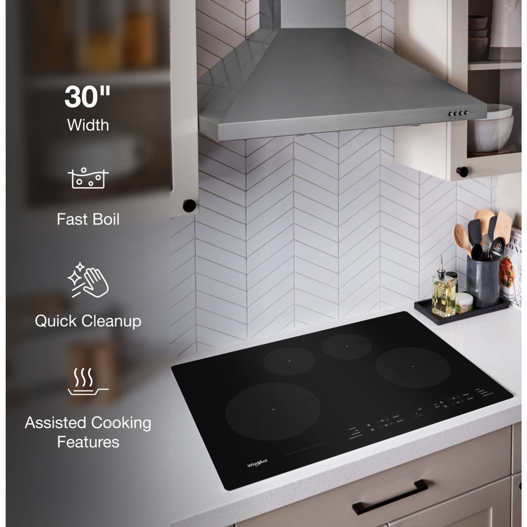 Plaque de cuisson à induction Whirlpool 30 pouces (WCI55US0JB) - NOIRE