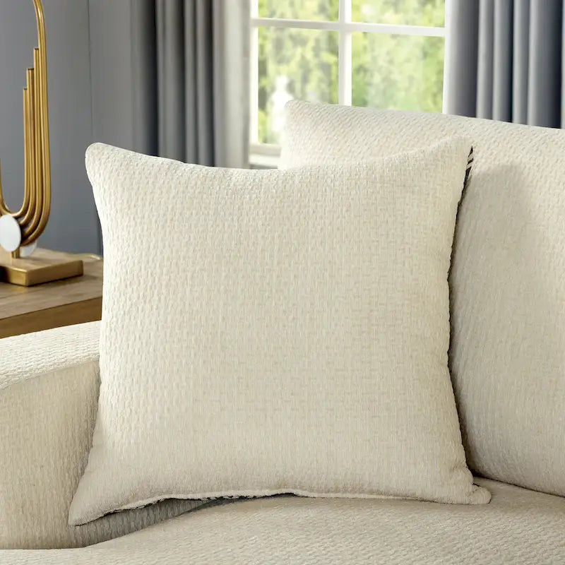 Canapé d'angle contemporain Kintra en chenille rembourrée, par Furniture of America