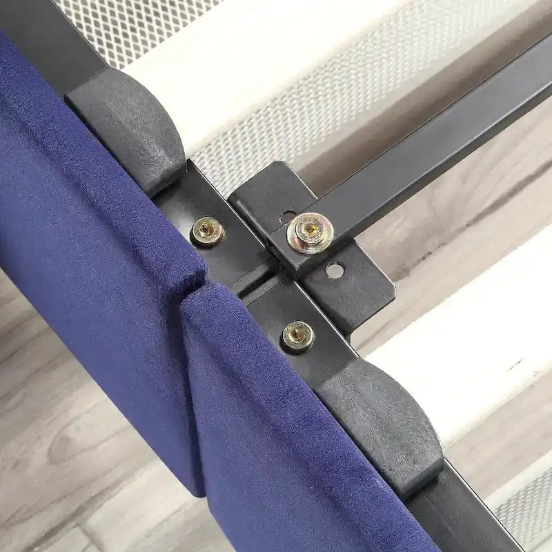 Lit plateforme rembourré Chapla Art Déco à 4 tiroirs avec rangement de la marque Furniture of America