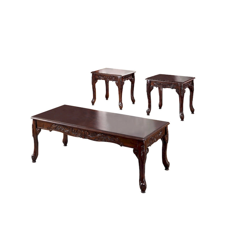 Ensemble de table traditionnel Cheshire 3 pièces, finition cerisier